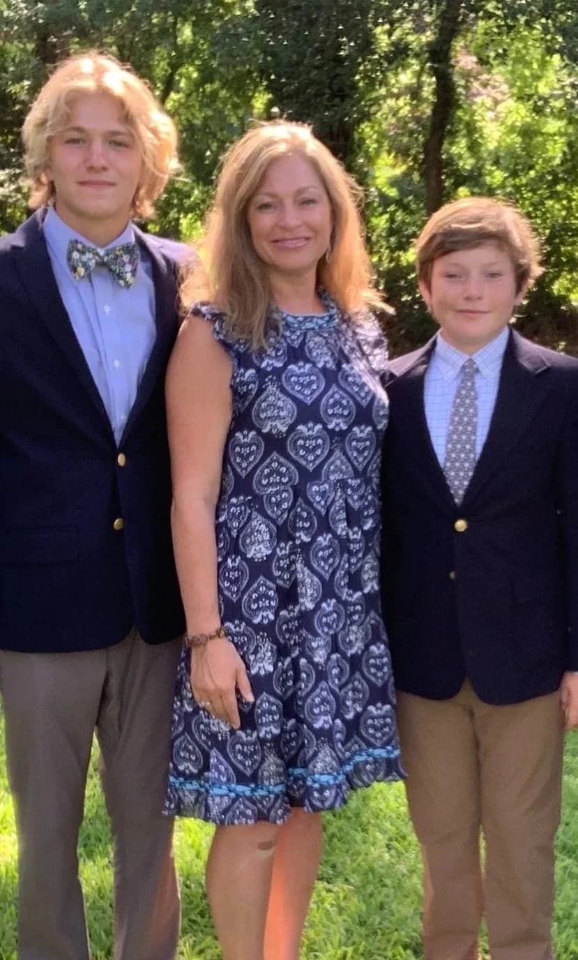 Dr. Adale Martin with her sons